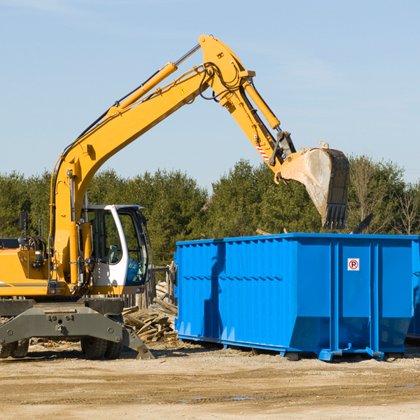 how many times can i have a residential dumpster rental emptied in Brimfield